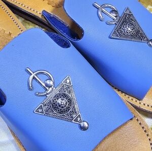 Moroccan summer leather comfy sandals for women